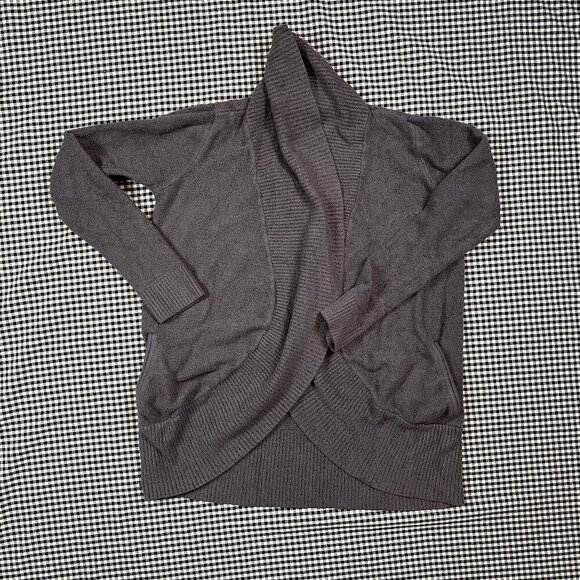 Barefoot Dreams CozyChic Lite Circle Grey Cardigan Style 452 Size Medium - Picture 1 of 3